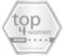 top4women employer seal 2023 A grey hexagon including black text