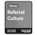 The badge "Strong Referral Culture" by Sprad a grey rectangular sign with white text